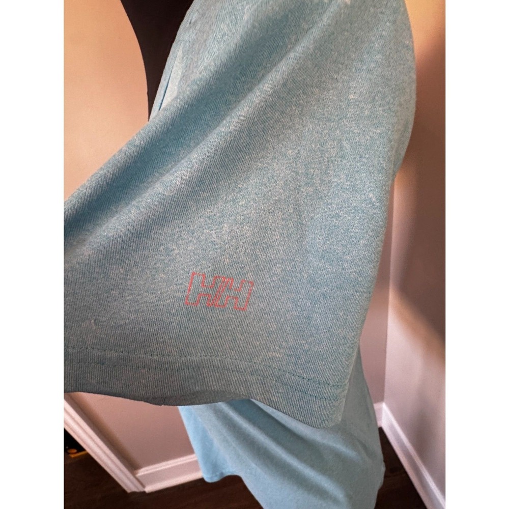 Helly Hansen X-Cool Activewear Top XS Light Blue Short Sleeve Performance Tee - Picture 6 of 7